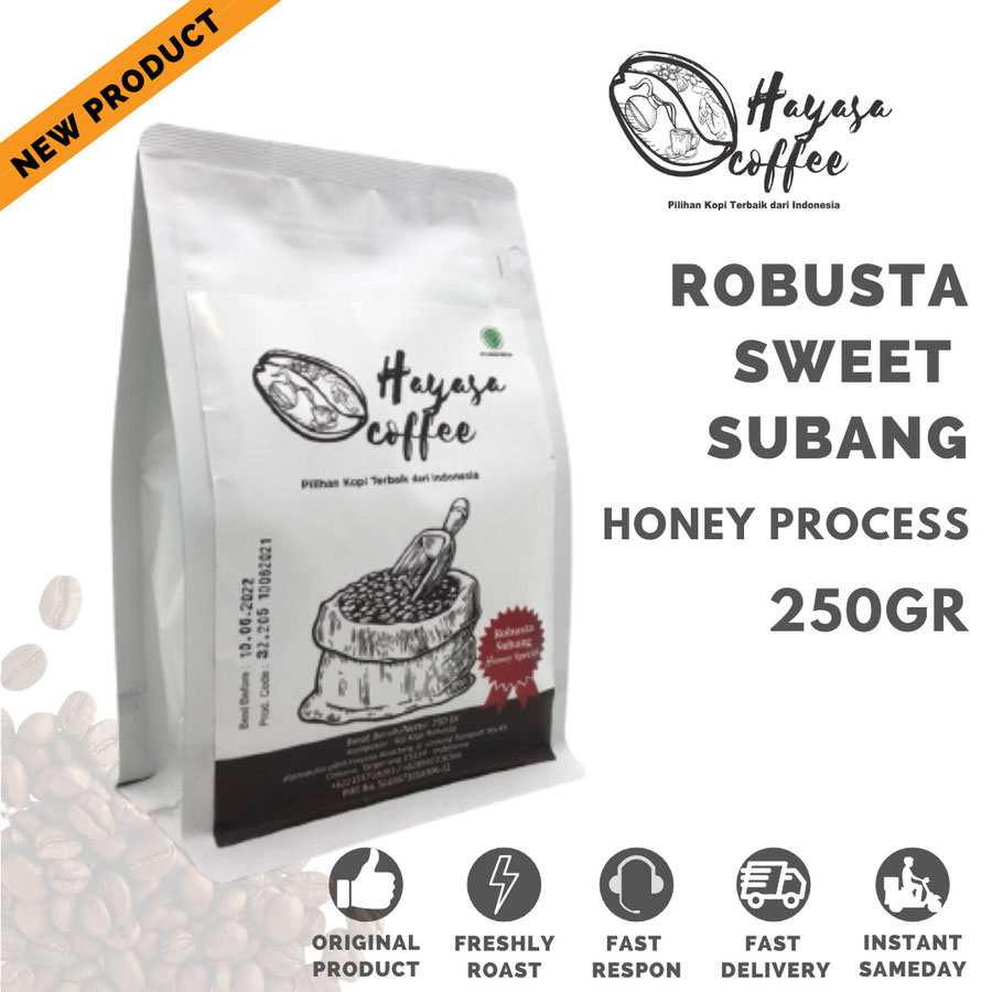 Kopi Robusta Subang HONEY PROCESS - 250gr-Kopi AyoGoweb
