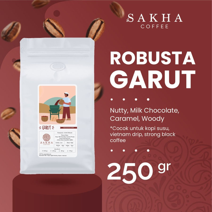Kopi Robusta Garut Jawa Barat Coffee Beans Espresso 250gr Biji Bubuk-Kopi AyoGoweb