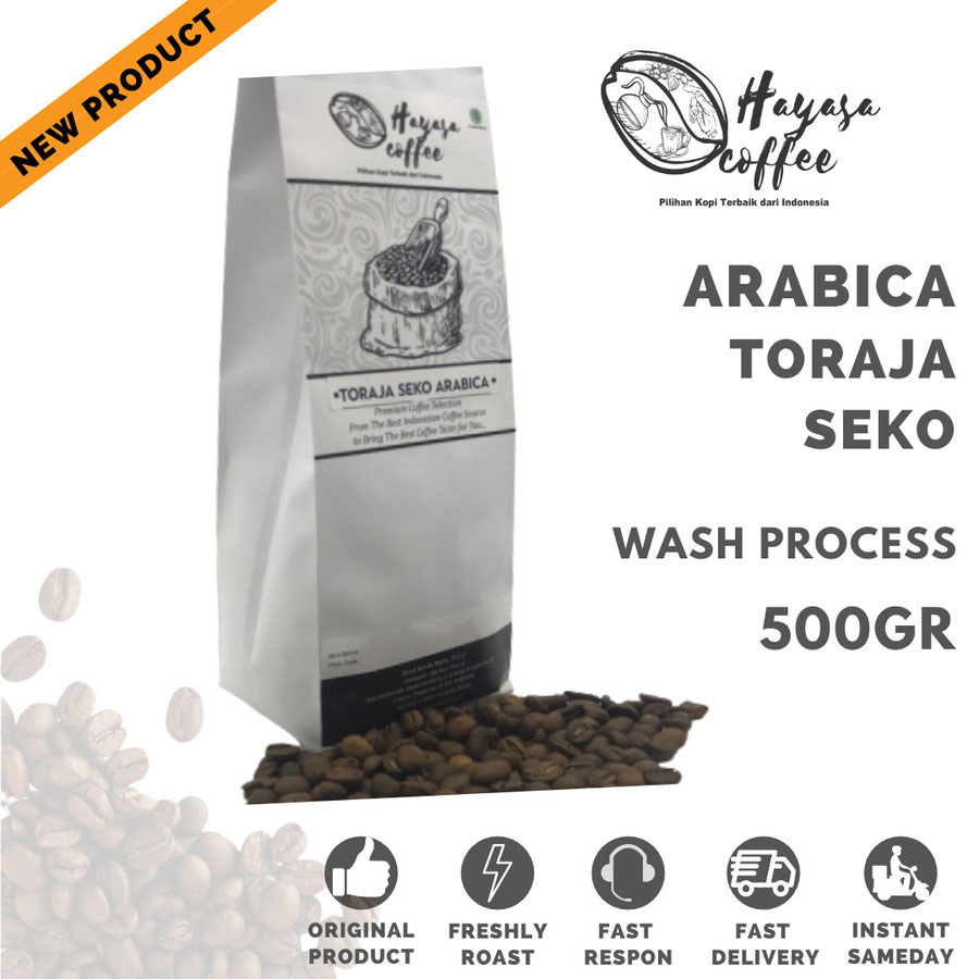 Kopi Hayasa Toraja Seko Specialty Arabica - 500 Gr-Kopi AyoGoweb
