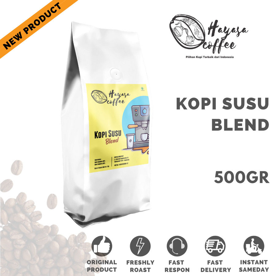 Hayasa Kopi Susu Blend 500 gram-Kopi AyoGoweb