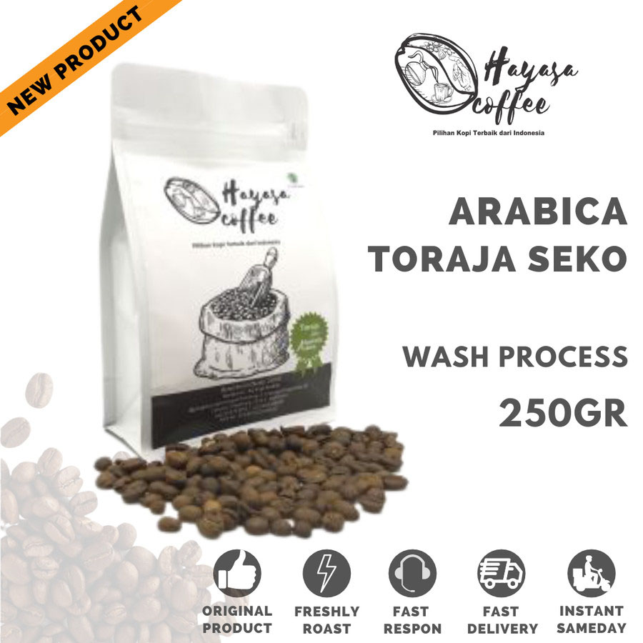 Kopi Hayasa Toraja Seko Specialty Arabica - 250 Gr-Kopi AyoGoweb