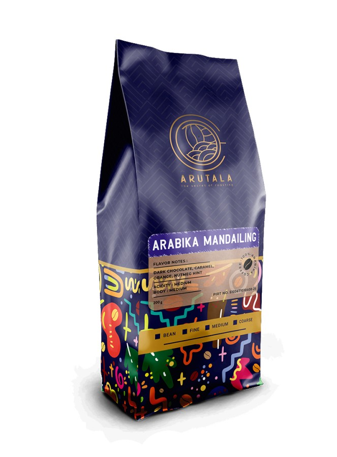 ARUTALA Kopi Arabika Mandailing 200 gram-Kopi AyoGoweb