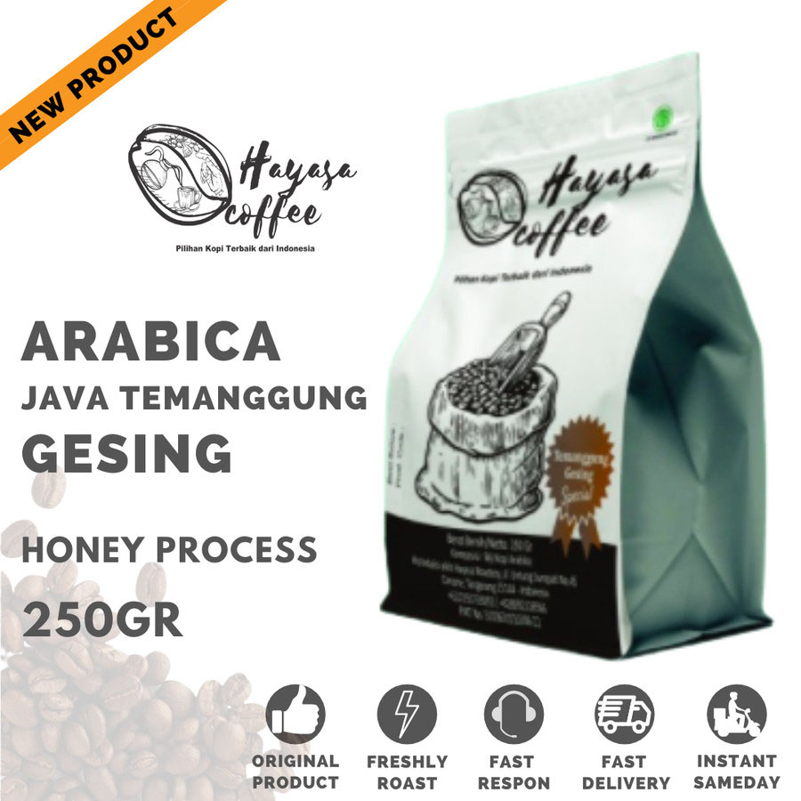 Kopi Arabika Temanggung Gesing Honey - 250gr-Kopi AyoGoweb