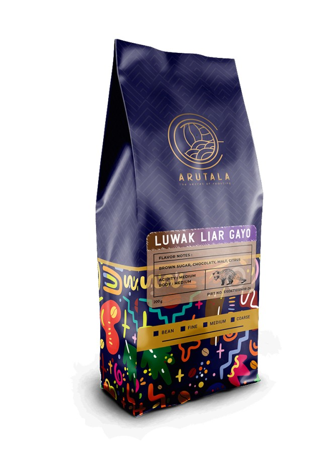 ARUTALA Kopi Luwak Gayo Wild Civet Coffee 200 gram-Kopi AyoGoweb