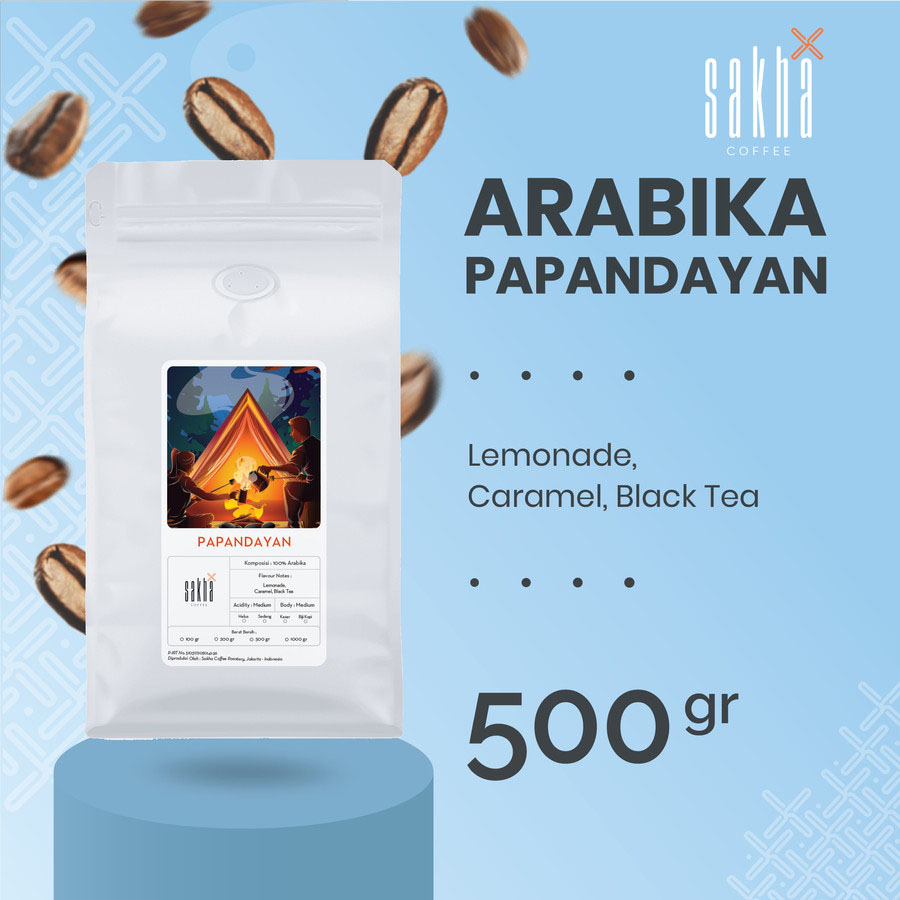 Kopi Arabika Papandayan Arabica Coffee Roast Beans 500gr Biji Bubuk-Kopi AyoGoweb
