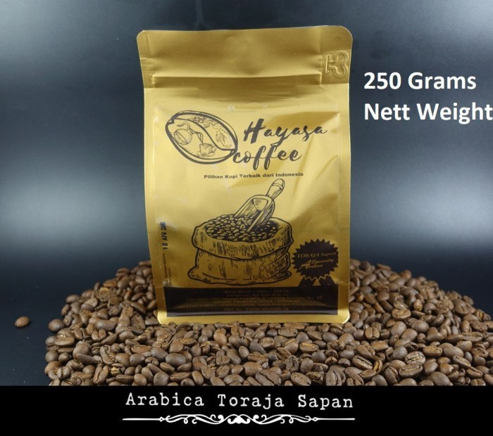 Kopi Toraja Sapan Celebes Arabika 250gr Beans Premium-Kopi AyoGoweb