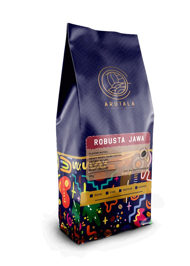 ARUTALA Kopi Robusta Jawa Java Coffee Indonesia 250 gram-Kopi AyoGoweb