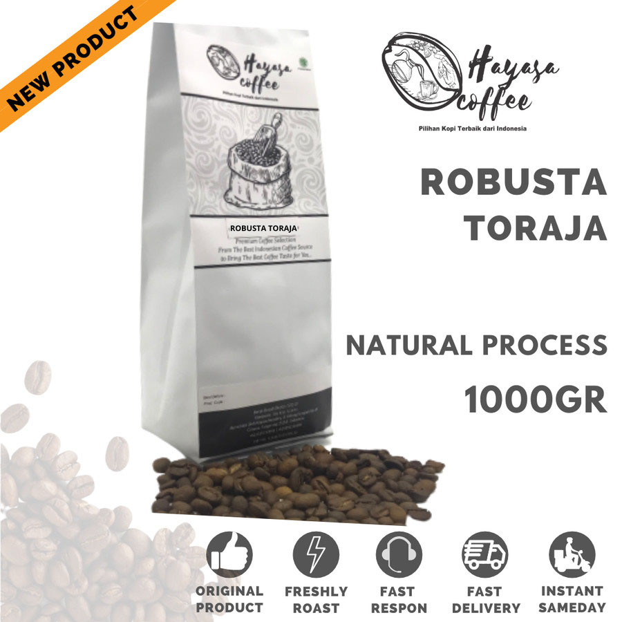 Kopi Hayasa Toraja Robusta - 1Kg-Kopi AyoGoweb