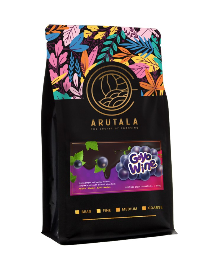 ARUTALA Kopi Arabika Gayo Wine 500 Gram-Kopi AyoGoweb