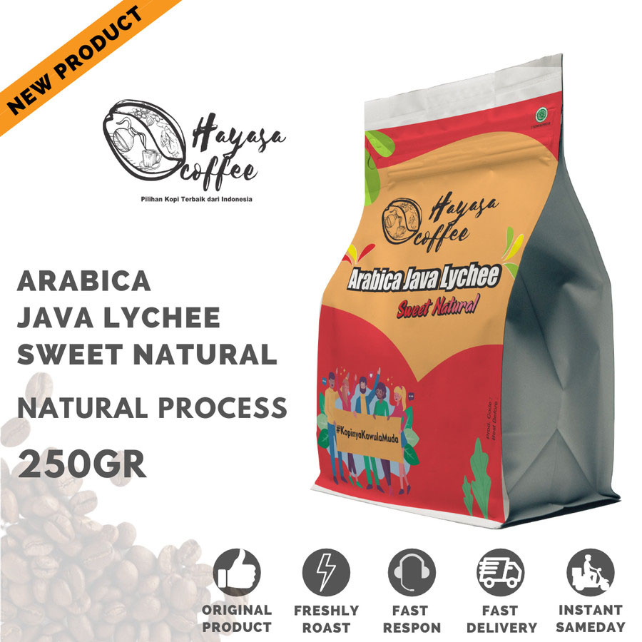 Kopi Arabika Java Lychee Sweet Natural (Preanger Arabica CM-Series) 250 gr-Kopi AyoGoweb