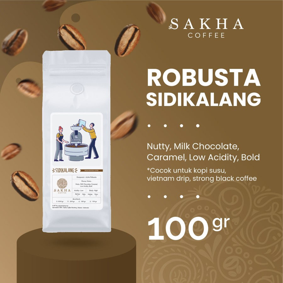 Kopi Robusta Sidikalang Asli Coffee Bean Espresso 100 Gram Biji Bubuk-Kopi AyoGoweb