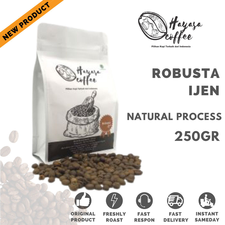 Kopi Hayasa Ijen Robusta - 250 Gr-Kopi AyoGoweb